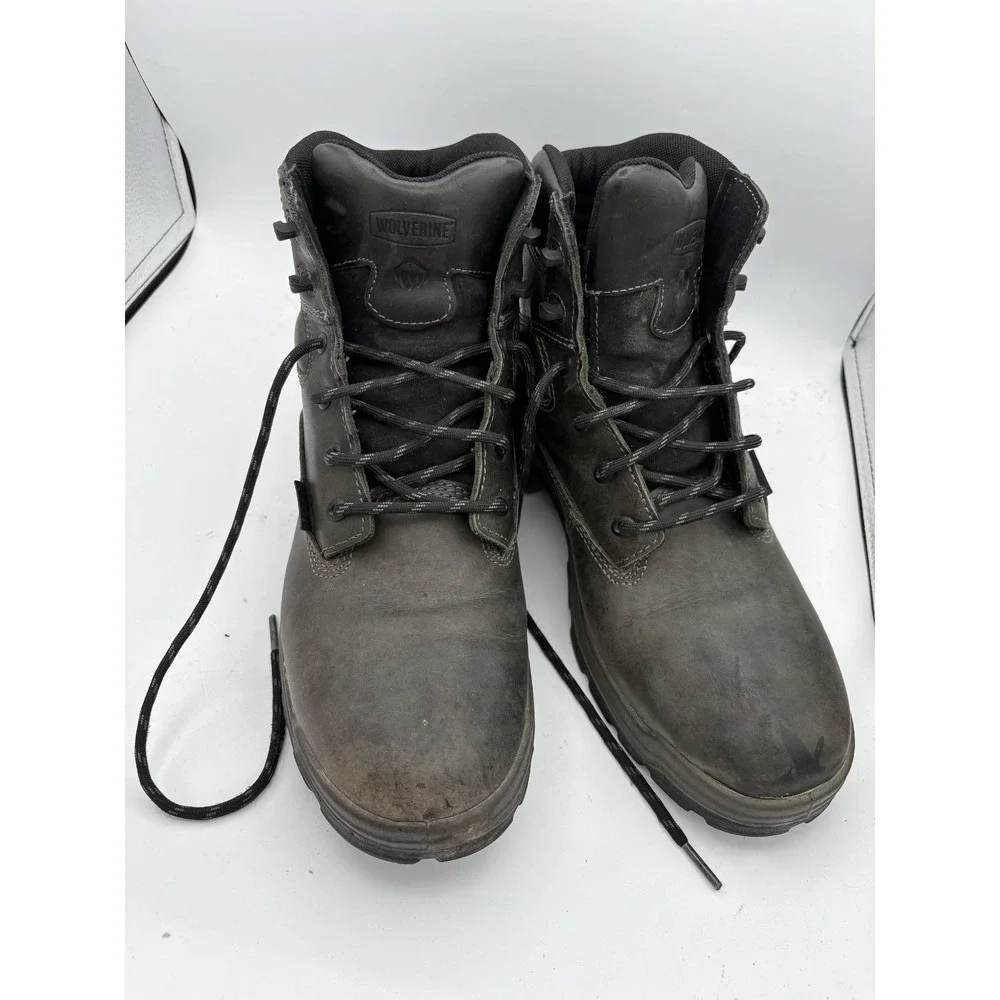 Wolverine Boots Mens Size 11EW Black Leather Combat Work Ankle Lace Up W08141